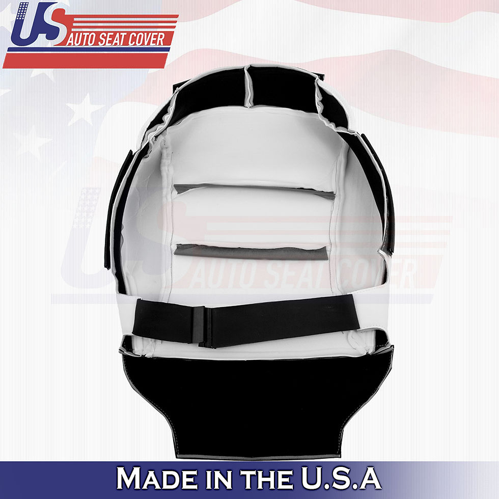Thumbnail: 2020 2021 2022 2023 2024 Tesla Model Y Passenger Bottom Vinyl Seat Cover White