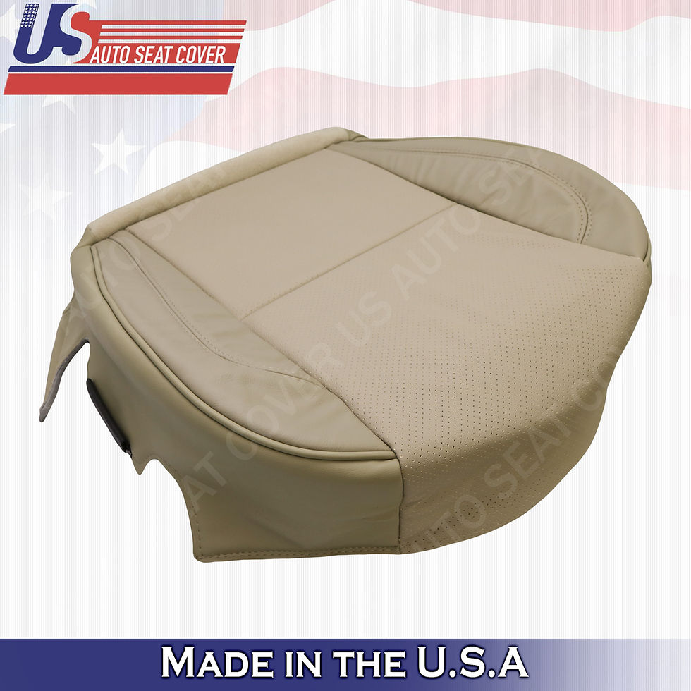 Thumbnail: For 1998 - 2005 Lexus GS300 Driver & Passenger bottom leather seat cover Tan