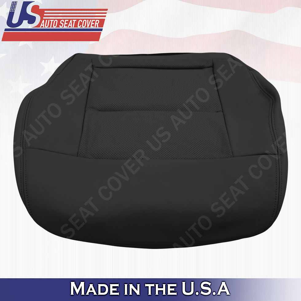 Thumbnail: For 2010-2016 Mercedes Benz E350 Passenger Bottom Perforated leather Cover Black