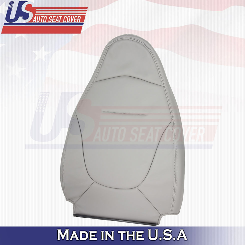 Thumbnail: 1997 1998 Ford F150 Lariat Passenger Top/Bottom Leather Seat Covers Gray