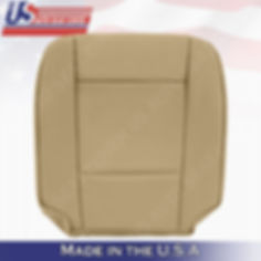 FITS 2002-2006 BMW 5 Series Driver Bottom Leather Seat Cover in Beige