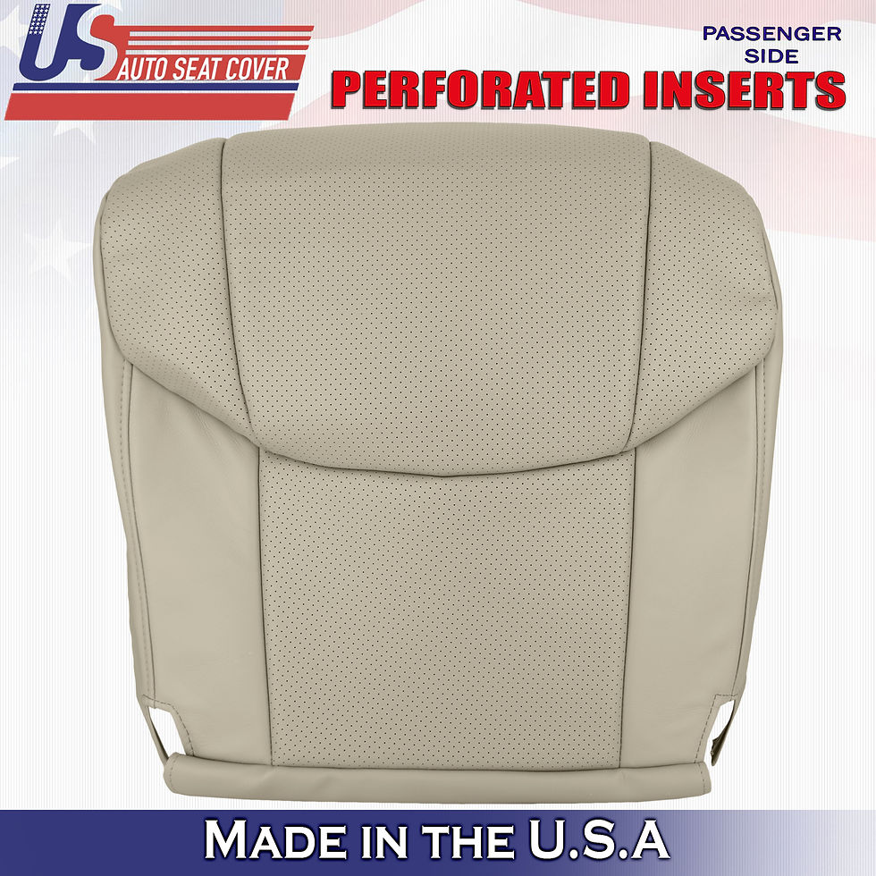 2005-2012 FOR TOYOTA AVALON PASSENGER BOTTOM LEATHER W/PERFORATED INSERTS "TAN"