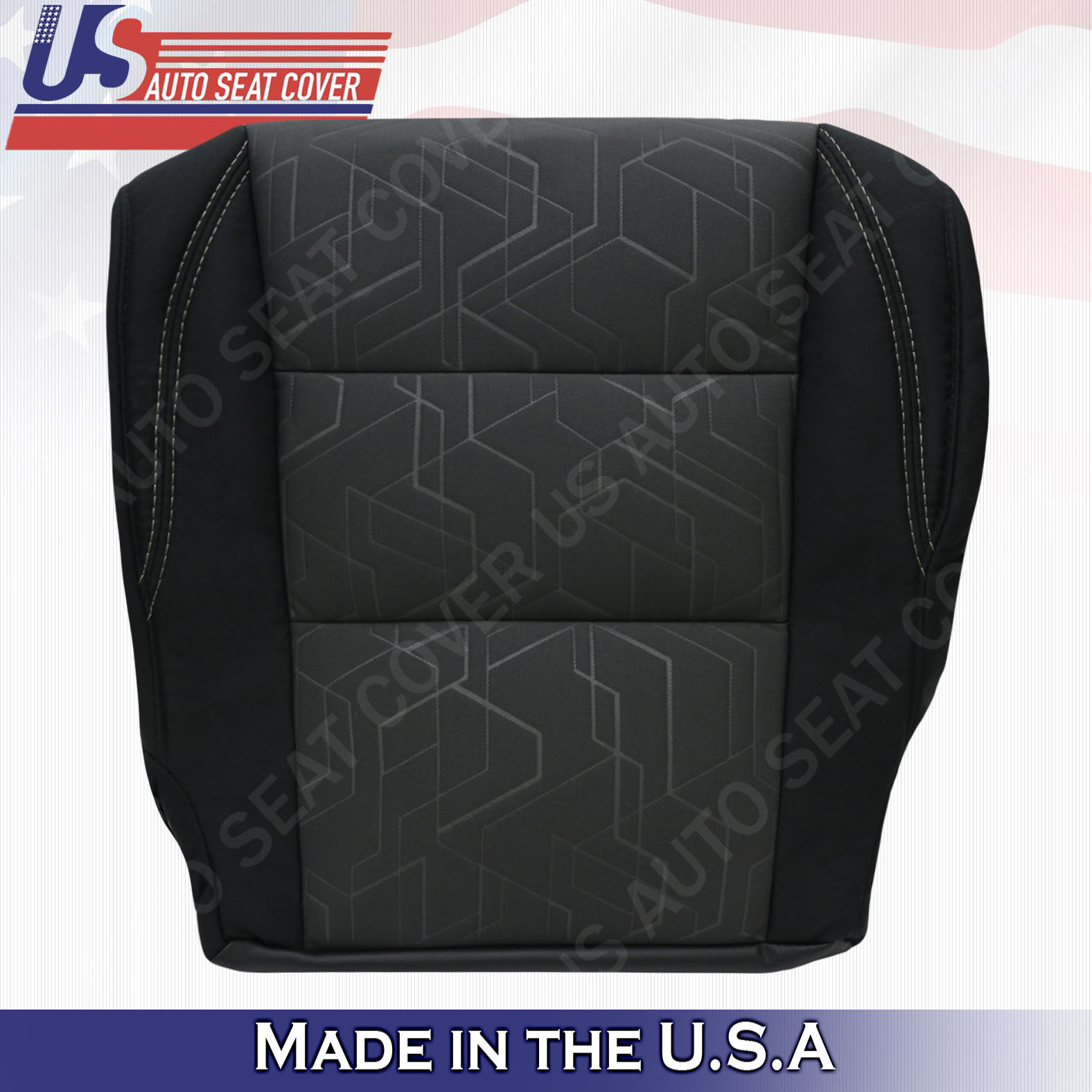 For 2016-2020 Toyota Tacoma SR5 Passenger Bottom Cloth Seat Cover Black