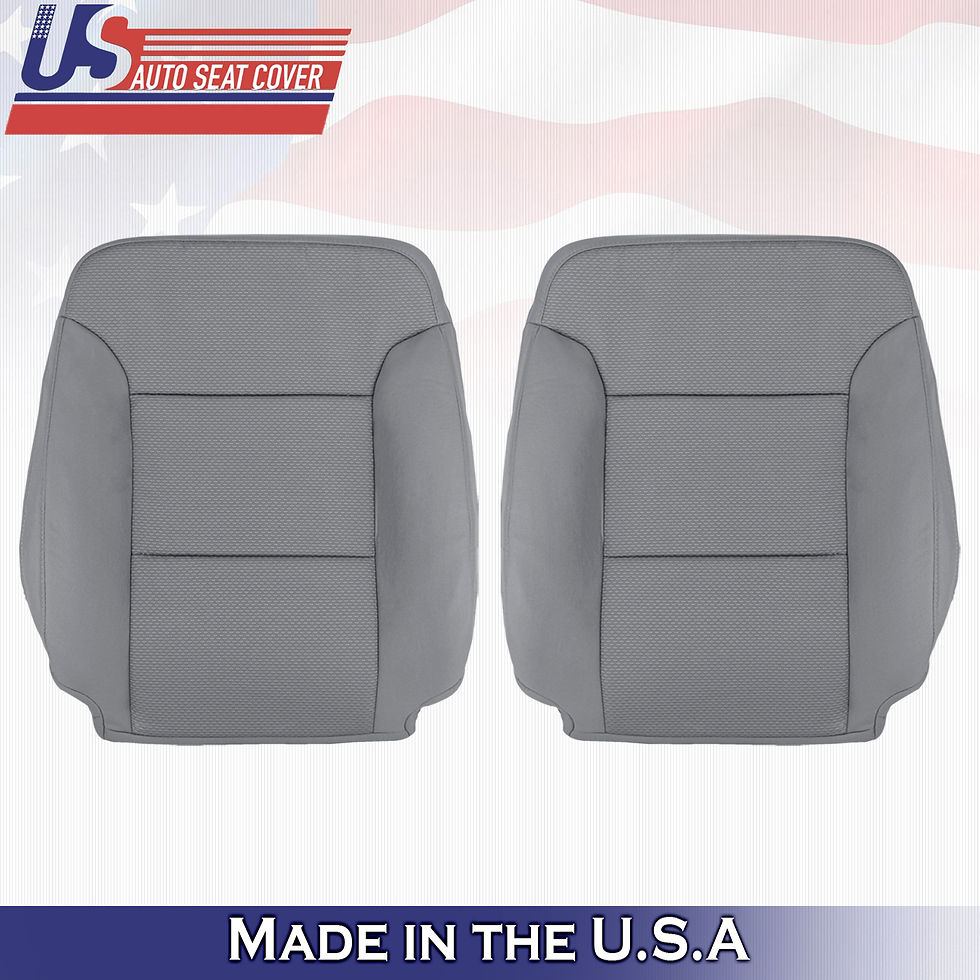 2014 to 2019 Chevy Silverado Driver & Passenger tops Cloth Cover Gray