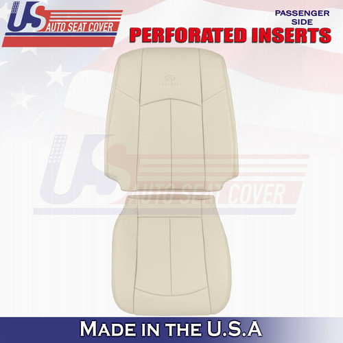 20092013 Infiniti G37/Q40 Passenger Top/Bottom Leather seat Covers Tan