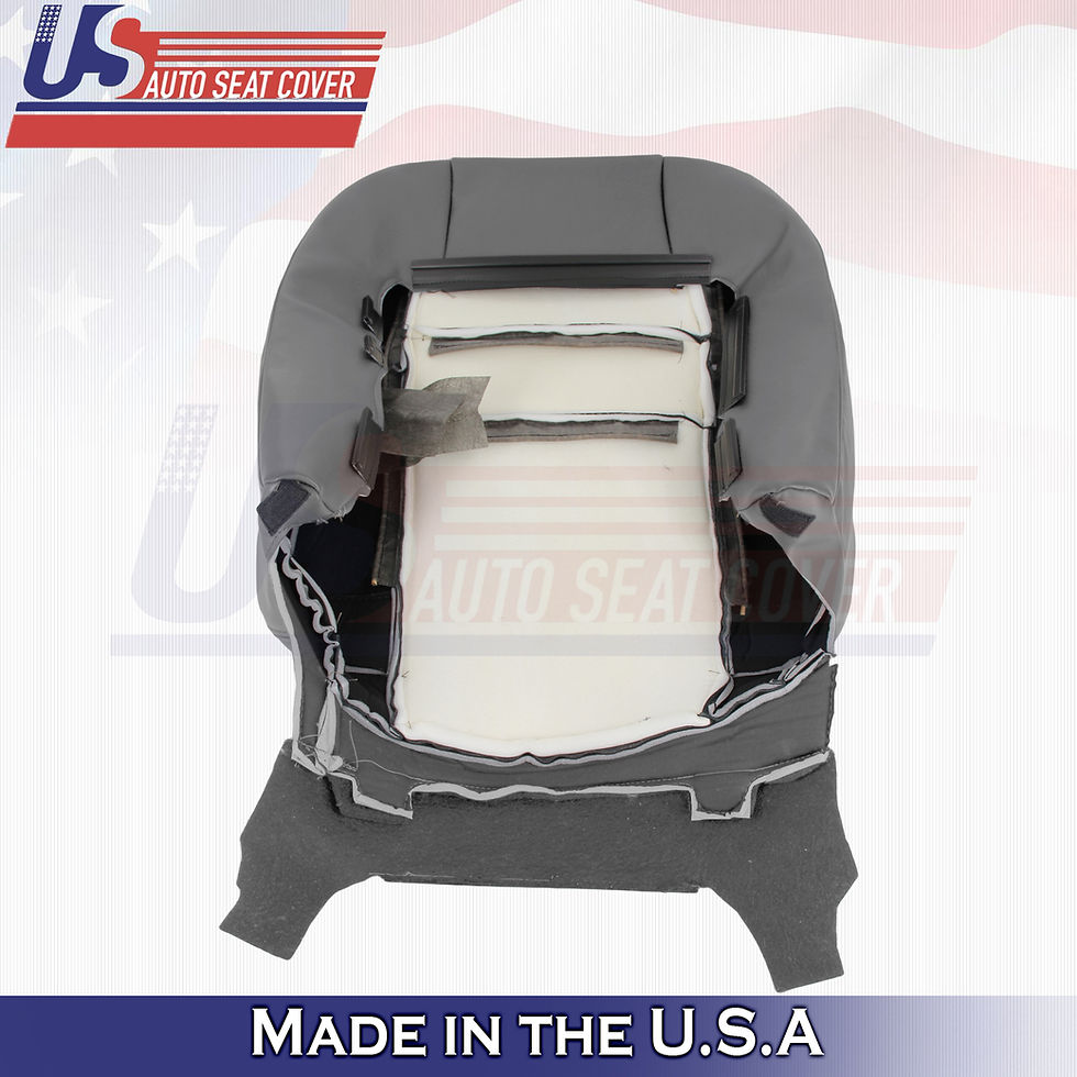 Thumbnail: 2004-2006 ACURA TSX DRIVER/PASSENGER TOP LEATHER SEAT COVERS DK GRAY