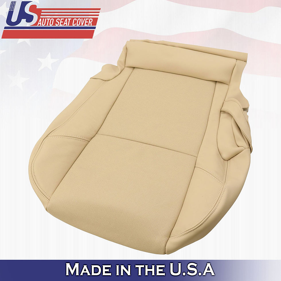 Thumbnail: 2007-2014 Cadillac Escalade 2nd Row Passenger Side Bottom Leather Seat Cover TAN