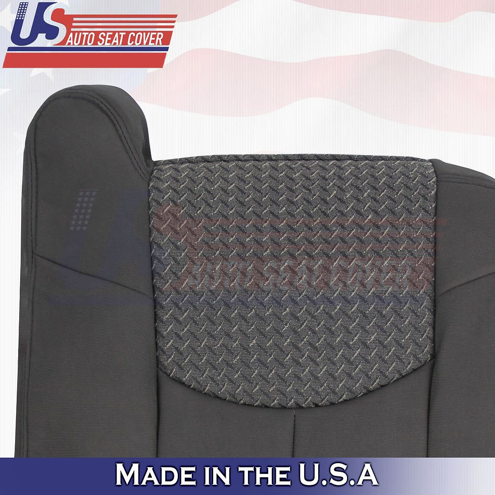 Thumbnail: 2002 Chevy Avalanche Driver/Passenger Set Cloth Seat Covers Dk Gray