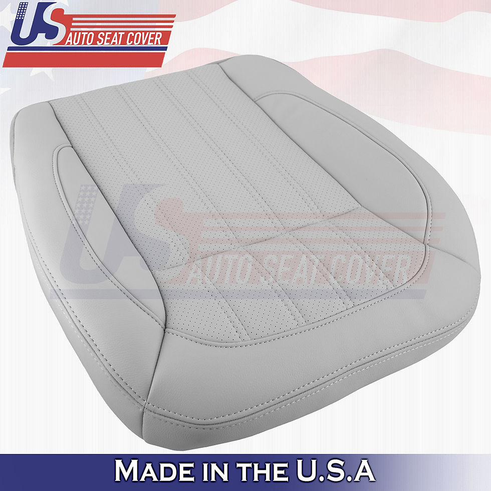 Thumbnail: 2016-2019 Mercedes Benz GLE350 Driver Bottom Leather Seat Cover Gray
