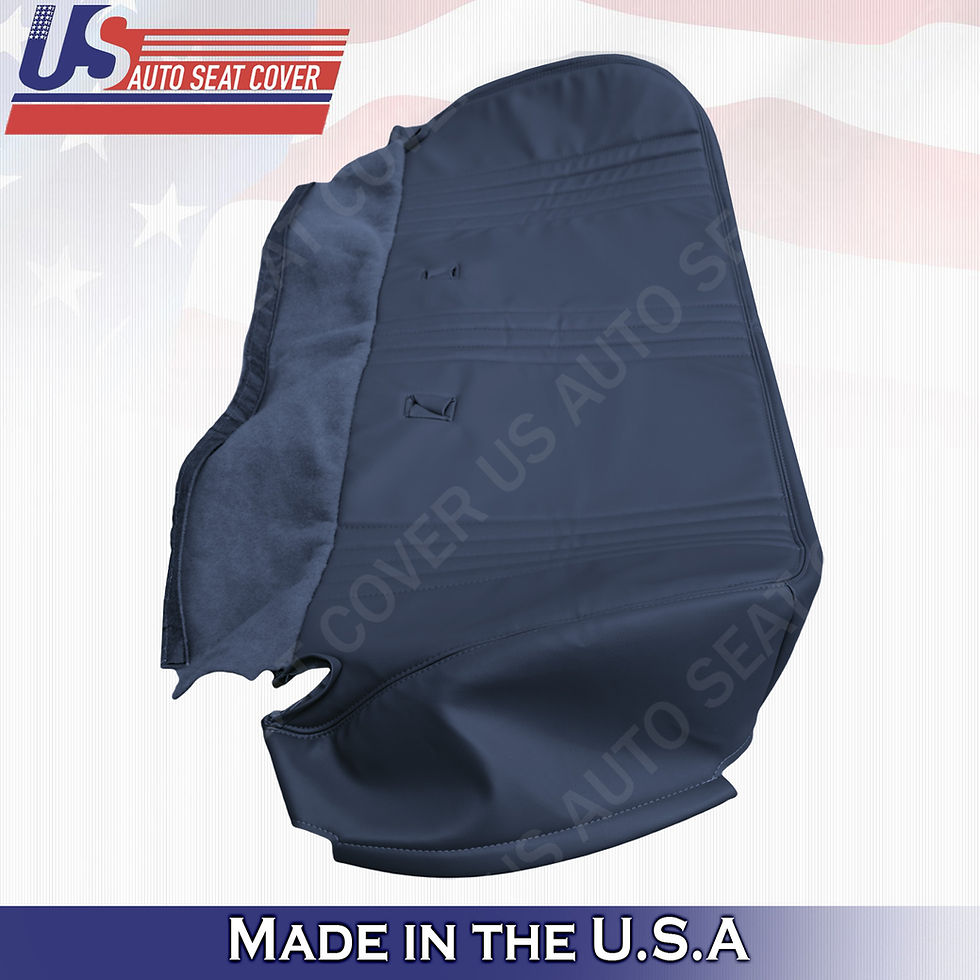 Thumbnail: 1995-2000 Chevy Silverado Cheyenne W/T Bottom Bench Vinyl Seat Cover Navy Blue