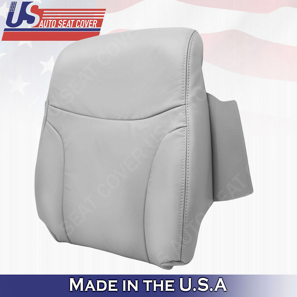 Thumbnail: For 2002 to 2006 Lexus ES300 ES350 Front Set Top & Bottom Leather Cover Gray