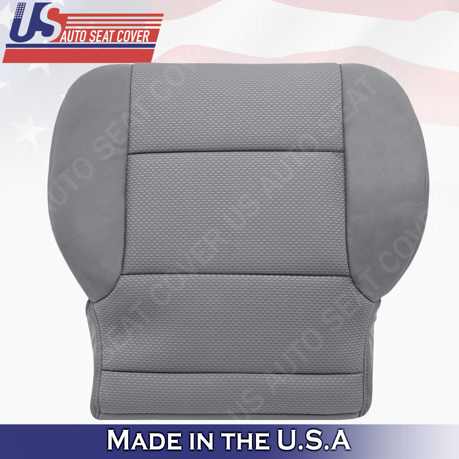 2014- 2018 Chevy Silverado 1500 Driver Bottom Cloth Seat Cover Ash Gray