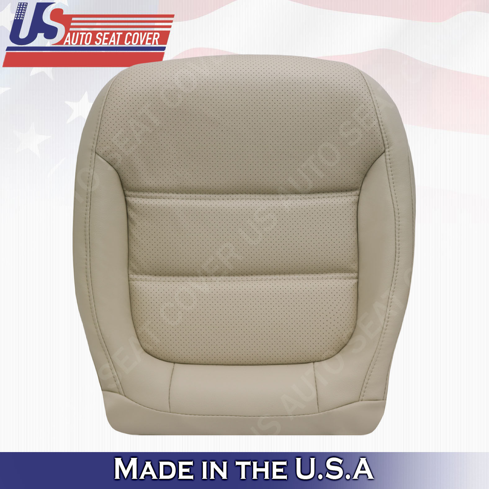 2011-2016 Volkswagen Jetta S Driver Bottom Leather Perf Cover Tan