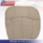 Thumbnail: 1999-2002 Chevy Silverado REAR 60/40 Bench Bottoms Leather Cover Neutral Tan