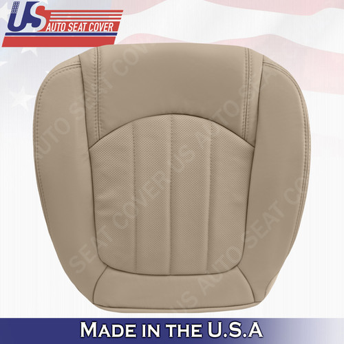 2008 2012 Buick Enclave 1XL Passenger Bottom Perforated Leather Seat Cover Tan usautoseatcover