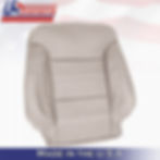 Thumbnail: 2014-2019 GMC Yukon Denali Driver/Passenger Set Leather Seat Cover Lt Tan