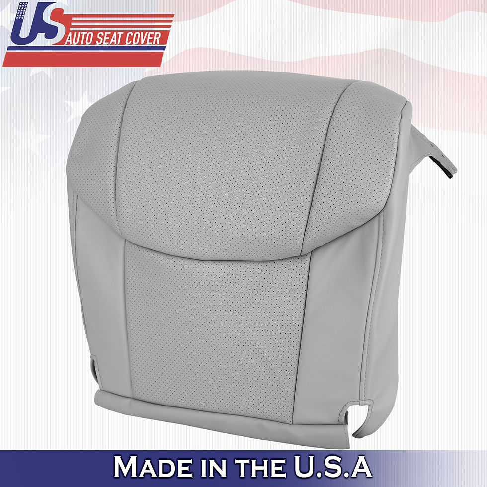 Thumbnail: 2005 -2012 Fits Toyota Avalon Passenger Bottom Leather Cover Lt Gray Perforated