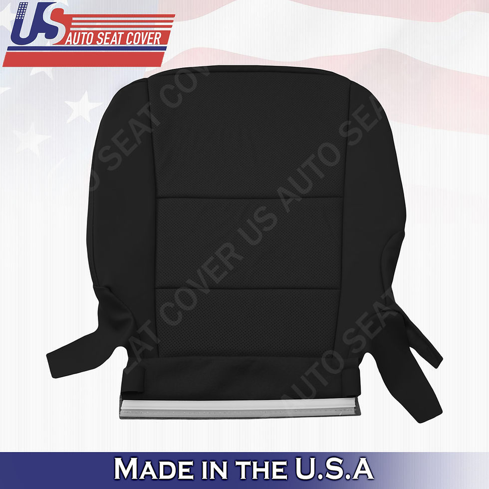 Thumbnail: Fits Acura RDX 2013-2018 Driver Bottom Perforated Leather cover Black