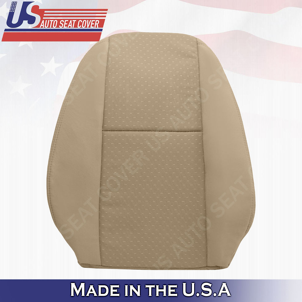 2009-2014 Chevy Silverado Driver Top Cloth Seat Cover Tan