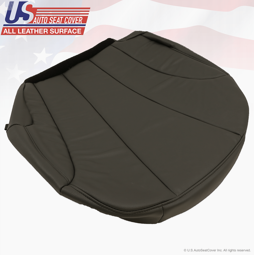 Thumbnail: 1999-2002 GMC Sierra 1500 2500 WT DRIVER BOTTOM Vinyl Seat Cover Graphite
