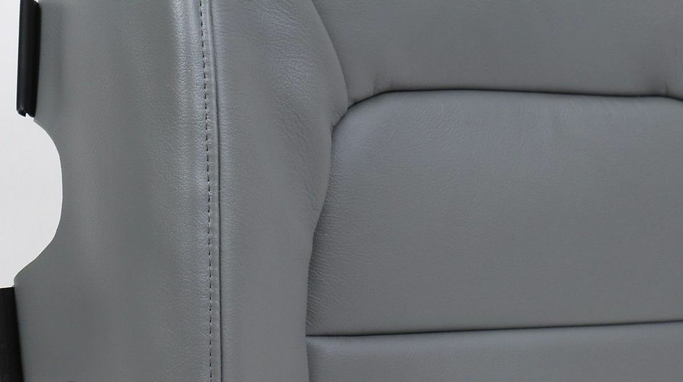 Thumbnail: 2003-2006 Ford expedition Limited Passenger bottom Leather seat cover Gray