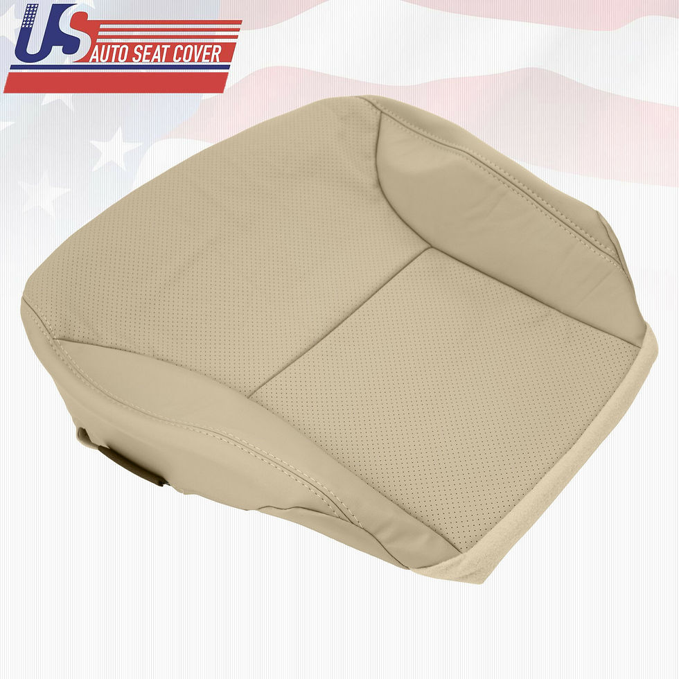 Thumbnail: Fits 2002-2006 Lexus ES300 Driver bottom Leather Perforated Seat Covet Tan
