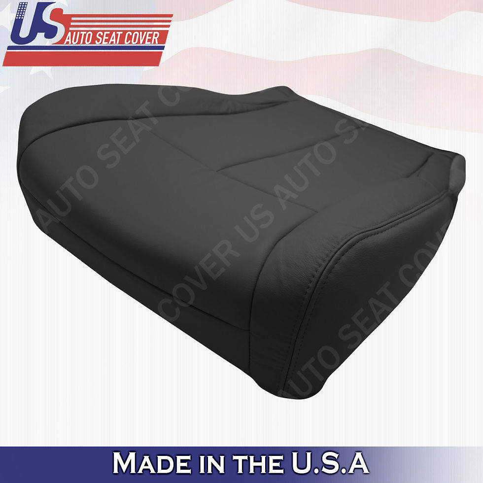 Thumbnail: For 2007-2012 Nissan Altima Passenger bottom leather seat cover Black