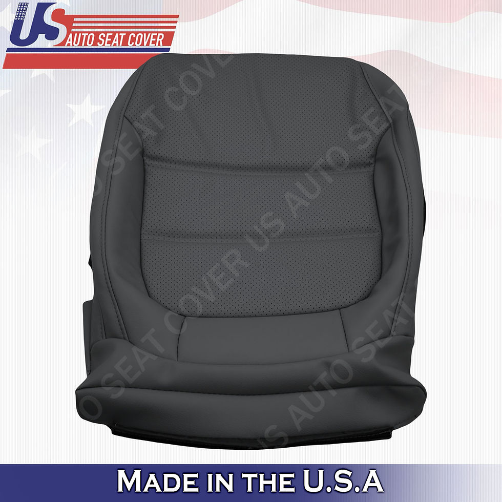 Thumbnail: 2011-2016 Volkswagen Jetta Leather Seat Cover: Driver Bottom, Black