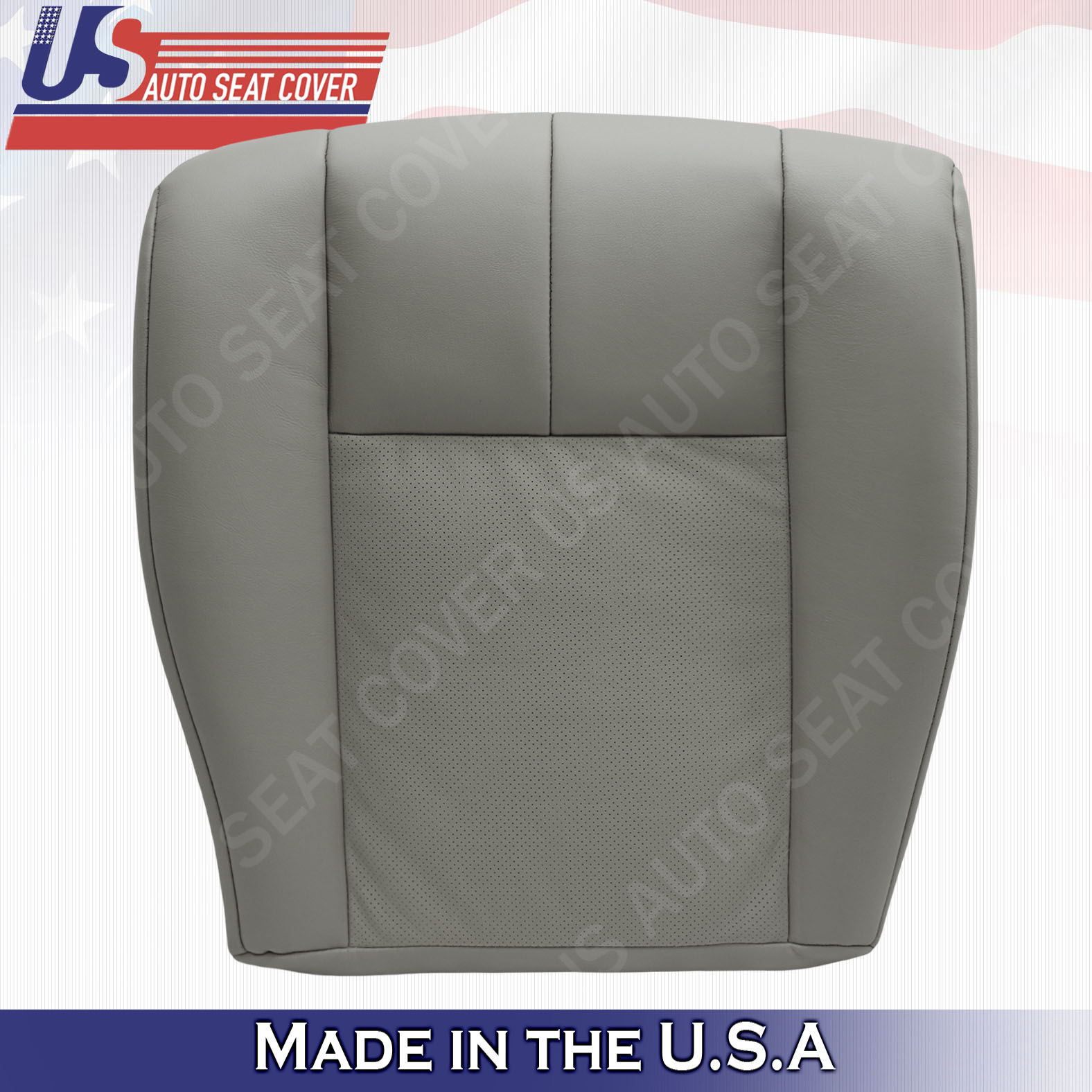 2005-2011 Cadillac STS Driver Bottom Perforated Seat Cover Gray