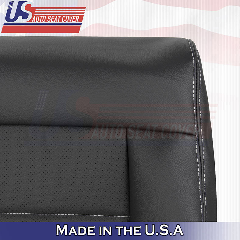 Thumbnail: 2010-2016 Mercedes E350 Driver Top/Bottom Leather seat Covers Black