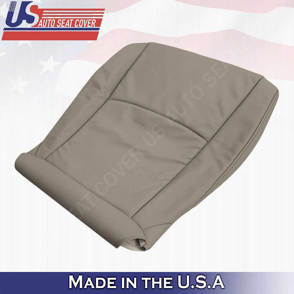 Thumbnail: 2008-2013 Toyota Highlander Driver Bottom Leather Seat Cover Tan