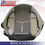 Thumbnail: 2002 Chevy Avalanche DRIVER PASSENGER BotTom Leather w Cloth BLACK seat cover