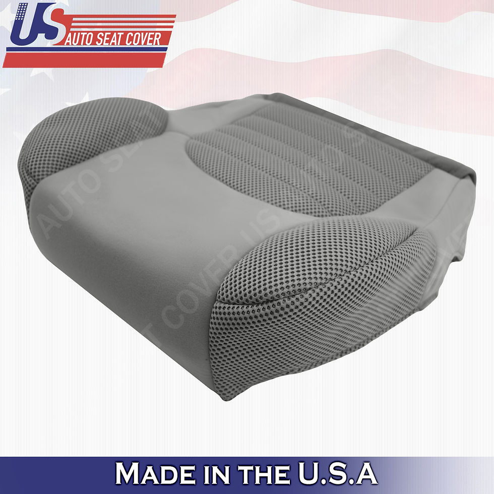 Thumbnail: 2007- 2015 Nissan Pathfinder Passenger Bottom Cloth seat covers in gray