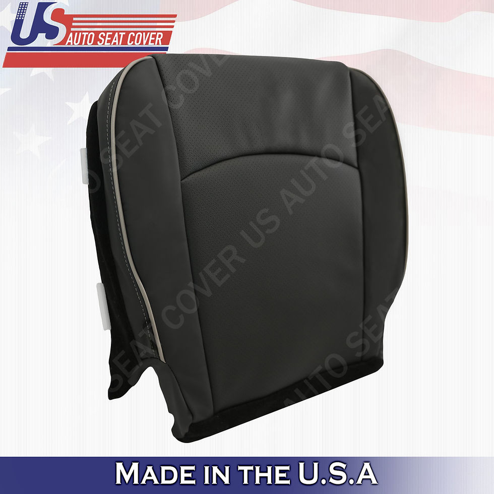 Thumbnail: 2009-2012 Dodge Ram Laramie Limited Passenger Bottom Leather Cover Dark Gray