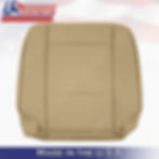 Thumbnail: FITS 2002-2006 BMW 5 Series Driver Bottom Leather Seat Cover in Beige