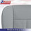 Thumbnail: 2011-2016 Ford F250 Lariat Driver& Passenger Bottoms Leather Covers Gray