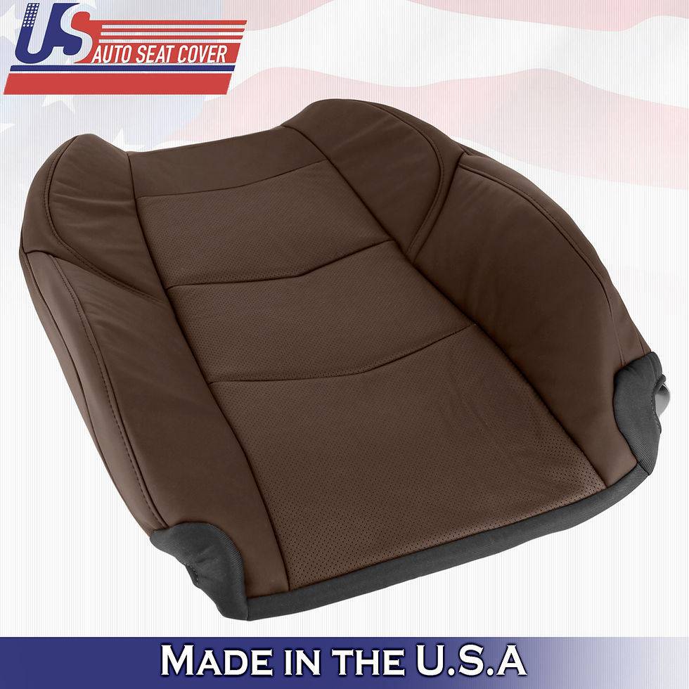 Thumbnail: 2015-2020 Cadillac Escalade Passenger Top Bottom Leather Kona Brown Perforated