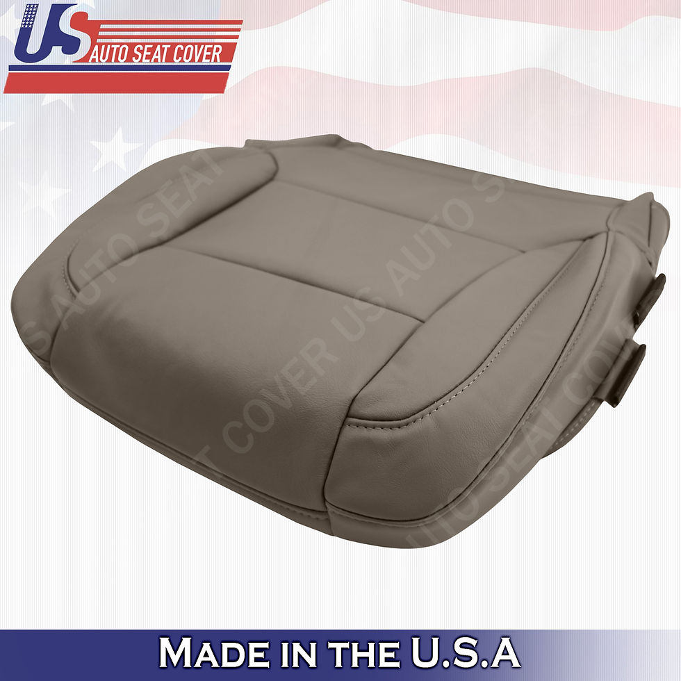 Thumbnail: 2015-2018 Chevy Tahoe, Suburban, GMC Yukon Passenger Bottom Seat Cover in Tan