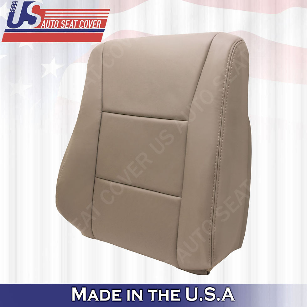 Thumbnail: For 1998-2007 Toyota Land Cruiser Front Set Driver-Passenger Leather Covers Tan