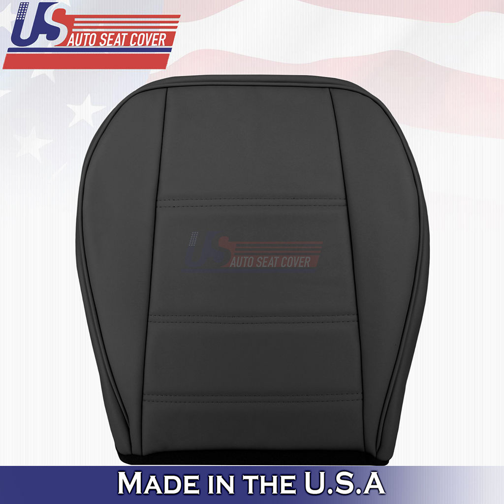 1999-2004 Ford Mustang V6 Driver Bottom Leather seat cover Black