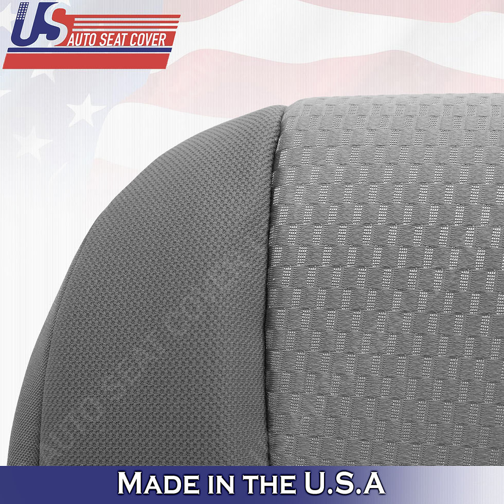 Thumbnail: 2011-2015 Toyota Tacoma Passenger bottom Cloth seat Cover in 2-tone gray