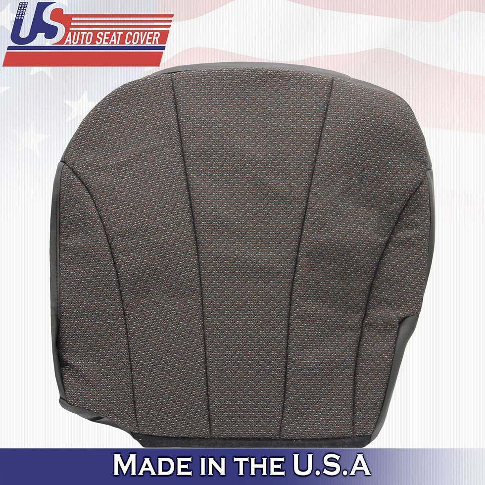 1999 2000 Chevy Silverado Work Truck Driver Bottom Cloth Seat Cover Dark Gray