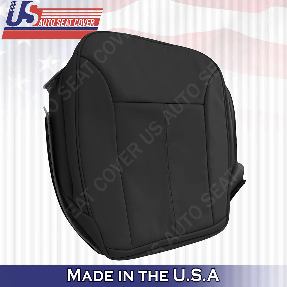 Thumbnail: For 2007-2012 Mercedes Benz GL350 Front Bottoms Leather Seat Cover Black