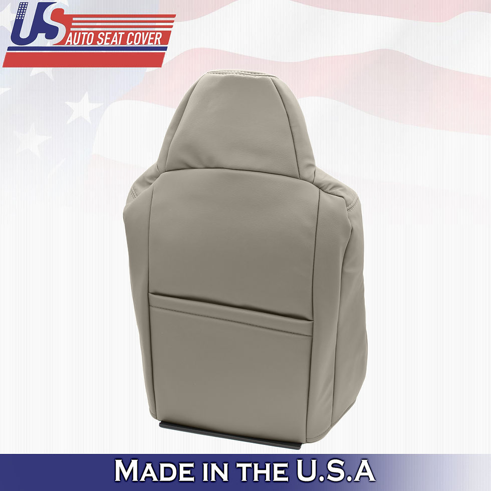 Thumbnail: 2002-2004 Ford Excursion PASSENGER Top Leather Seat Cover 2-tone Tan