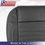 Thumbnail: 2010-2014 Ford Mustang Passenger Bottom Leather w/Perf Seat Cover Black