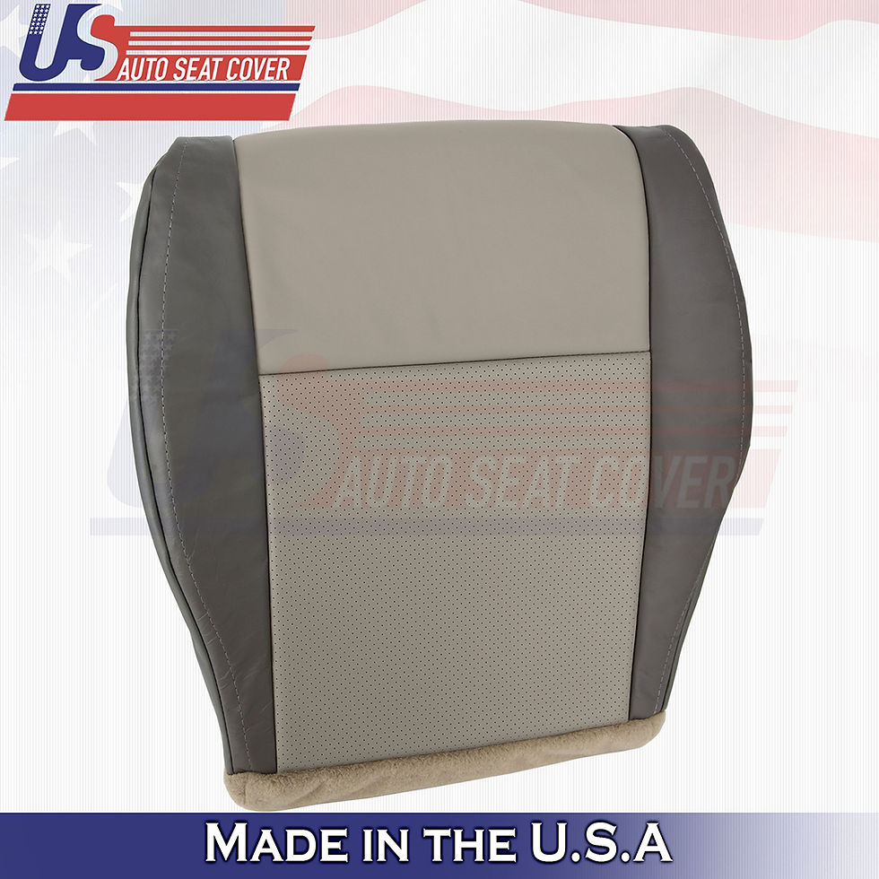 Thumbnail: 2008-2010 Jeep Grand Cherokee Limited Driver Bottom Leather seat Cover Tan