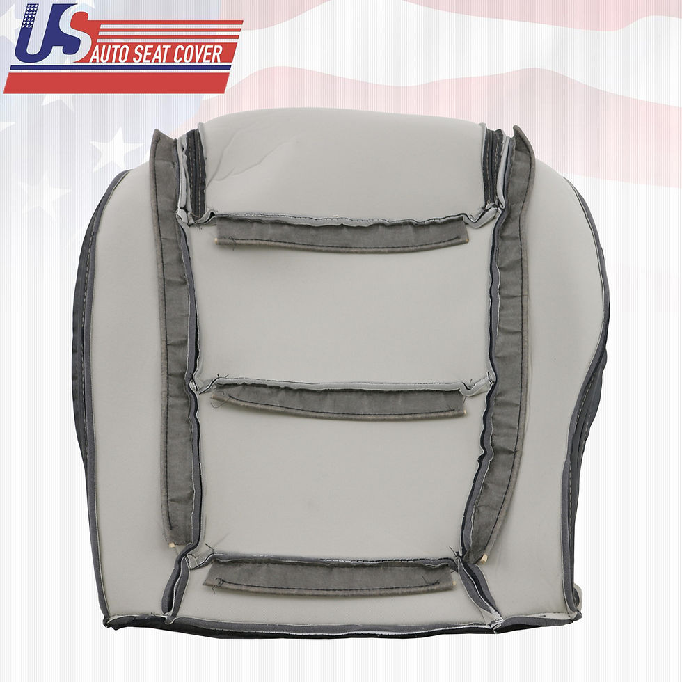 Thumbnail: 2001-2006 ACURA MDX DRIVER PASSENGER BOTTOM PERFORATED LEATHER SEAT COVER EBONY