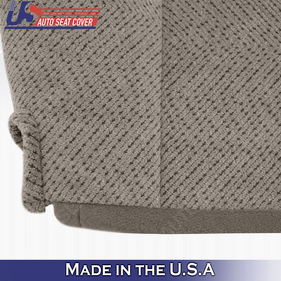 Thumbnail: 1995-1999 GMC Sierra Driver & Passenger Bottom Cloth in Tan Seat Cover