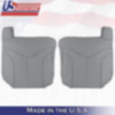 1999 2000 GMC Yukon XL SLT SLE Driver & Passenger Top Leather Seat Covers Gray