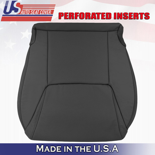 20082015 Lexus LX570 Driver Bottom Leather Seat Cover Black Perforated
